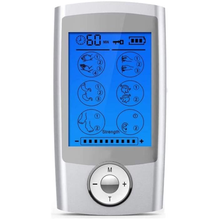 Masseur Electrique, Musculation Abdominaux, Stimulateur Musculaire, Electrotherapie, Electrodes Electrostimulation, Electrostim A104