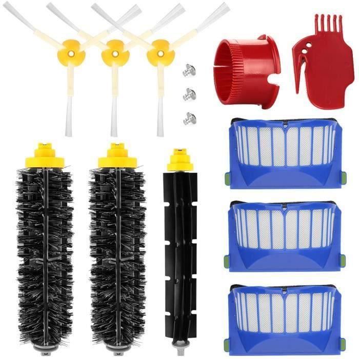 Kit Accessoires Remplacement pour IRobot Roomba 600 650 620 651 621 615 616 605 Filtre de pièces de rechange