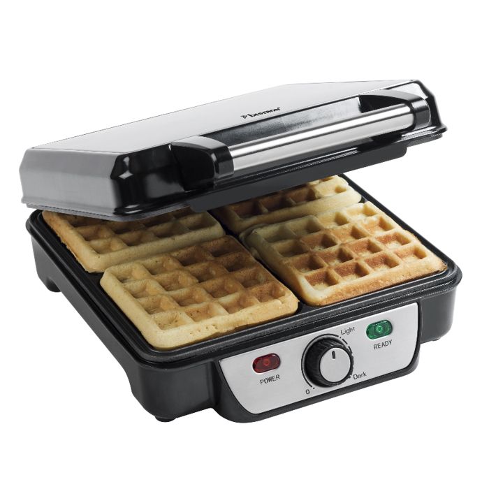 Bestron Gaufrier 1100 W Acier inoxydable Noir et argenté ASW281