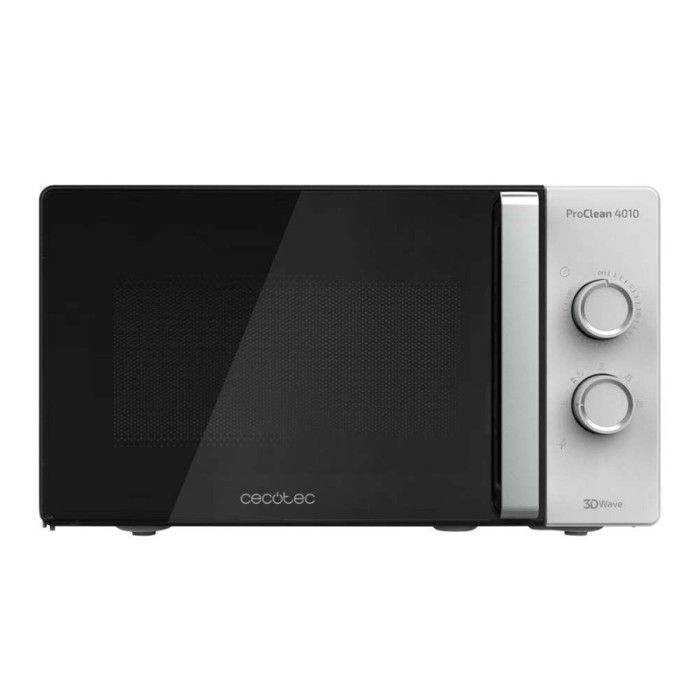 Cecotec Micro-ondes ProClean 4010. Capacité d’23 L, Revêtement Ready2Clean, 700 W de Puissance, 6 Niveaux de Fonctionnement, Minuter