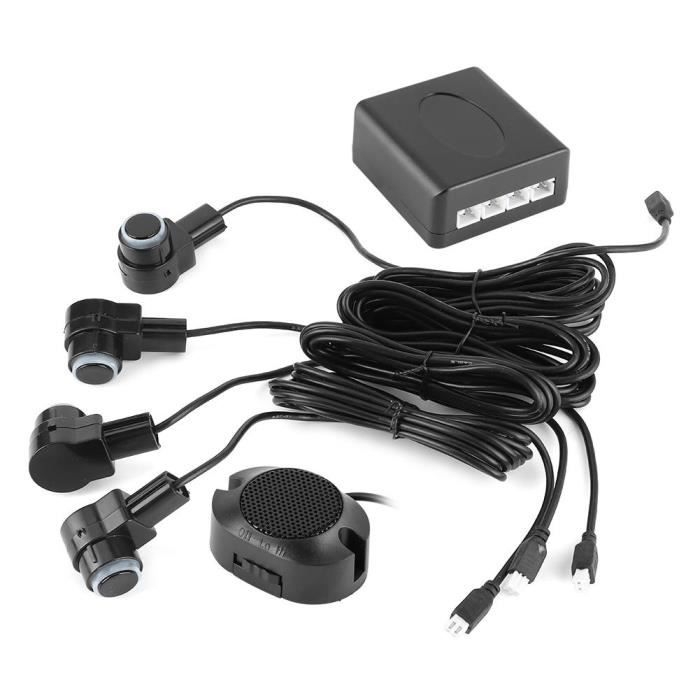 Cikonielf Radar inversé Système d'Aide au Stationnement Intelligent 4 Sonde de Capteur Radar de Recul de Voiture Kit d'Alerte