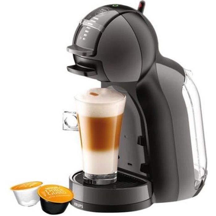 Krups Nescafé Dolce Gusto Mini Me KP120840 Machine multi-boissons 15 bar noir-gris foncé