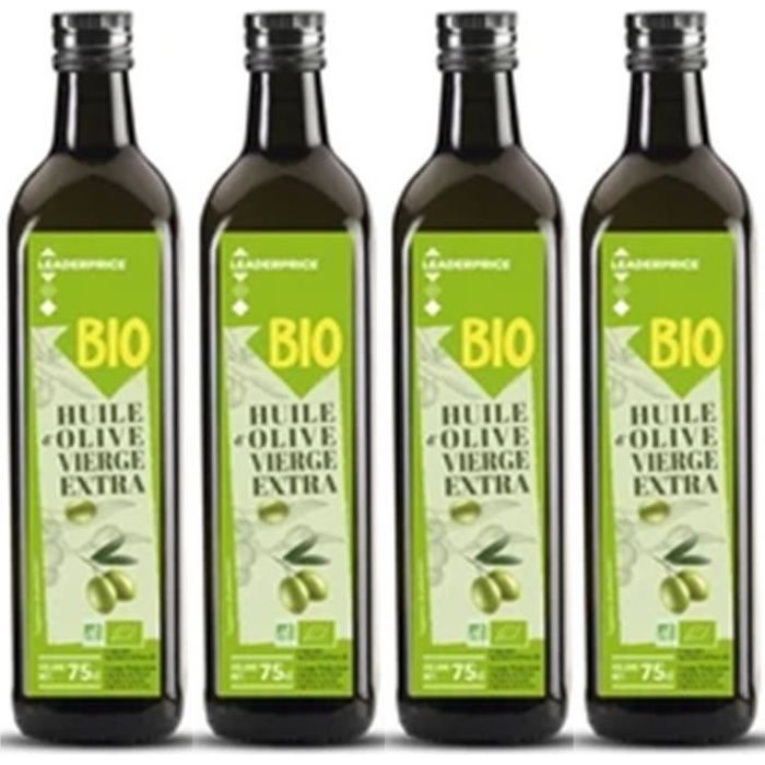 [LOT DE 4] Huile d'olive vierge extra Bio - 750ml