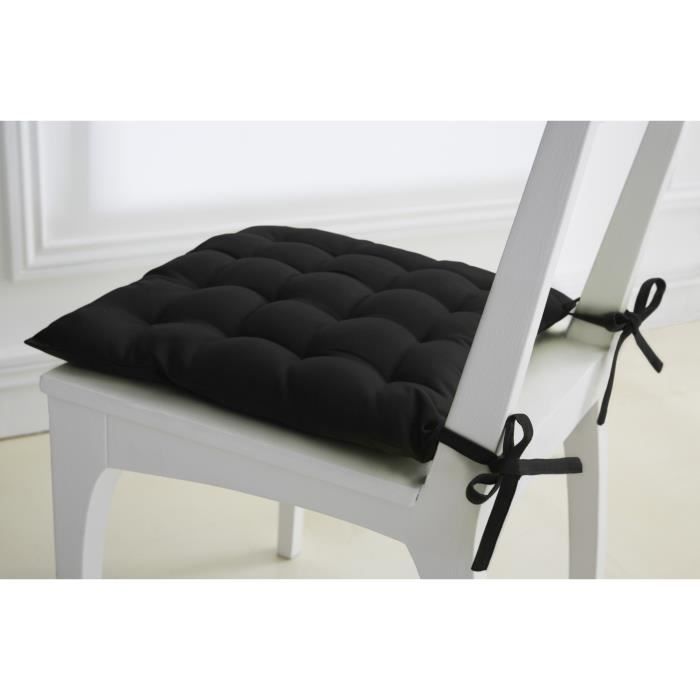 TODAY Assise matelassée 40x40cm 100% coton 16 points Réglisse