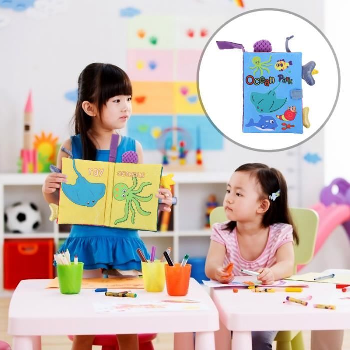1pc enfants livre en tissu jouet éducatif bébé VEHICULE A CONSTRUIRE - ENGIN TERRESTRE A CONSTRUIRE