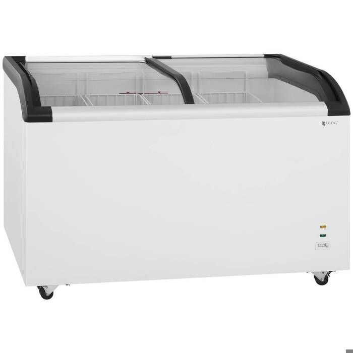 Congélateur Coffre Blanc 355 L Thermostat Régable Led Aluminium 210 W Aliments