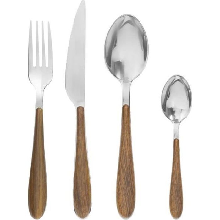 Secret de Gourmet - Ménagère Couverts en Inox 24 Pièces Unique