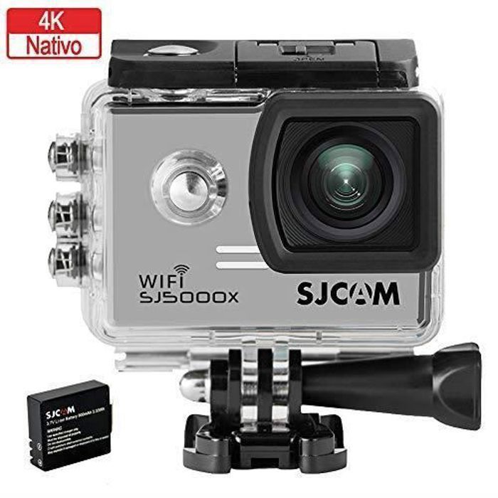 SJCAM SJ5000X ELITE (Version Française) - Sport Action Camera 4K, 2K, WIFI, étanche 30 m, 12.4 MP, écran 2.0, 16 Accessoires incl
