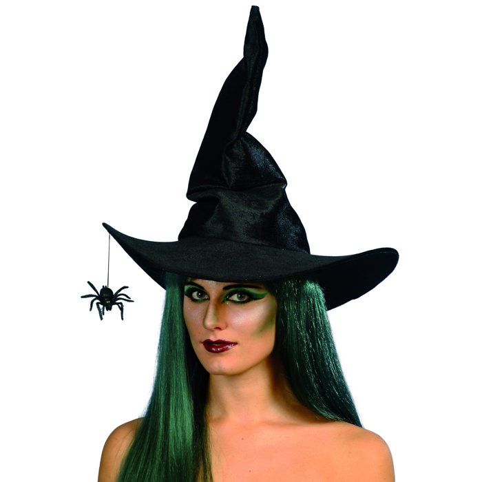 Chapeau de sorcière avec araignée sorcières