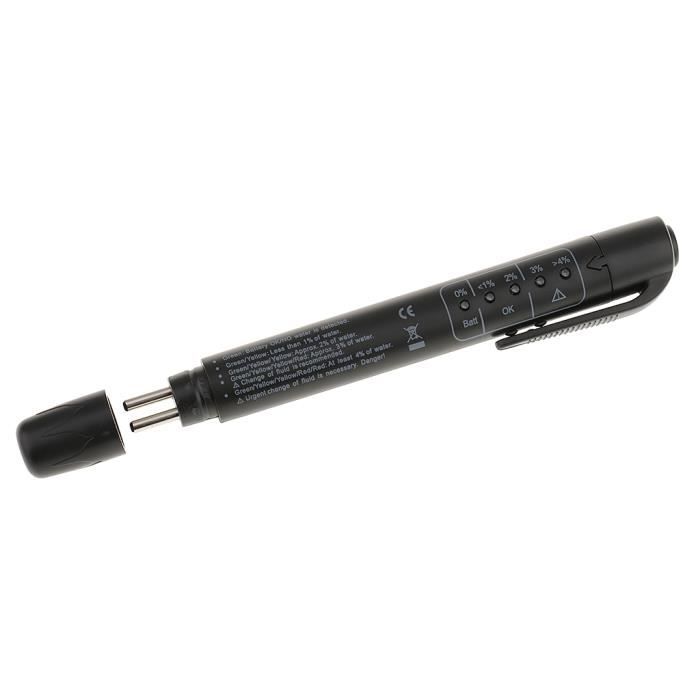 Frein Huile Testeur Stylo Contrôle de l'Humidité Teneur de l'Eau pour L'indicateur LED
