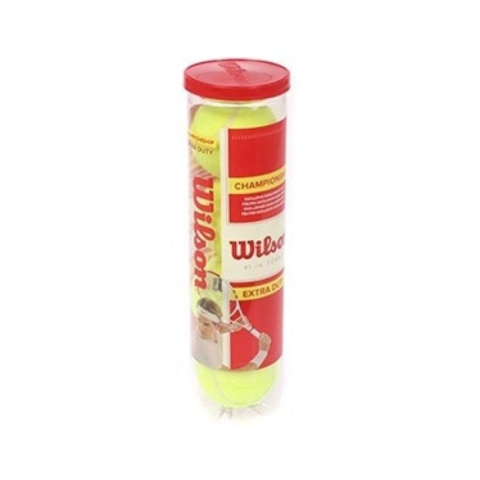 Tube balles Wilson Championship extra duty - jaune fluo - 4