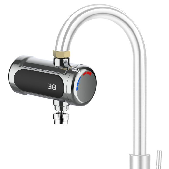 Ensemble Robinet DEau Chaude Instantanée Sans Réservoir Chauffe-Eau Électrique Chauffe-Eau Sans Réservoir Robinet En Acier