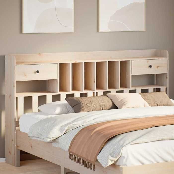 vidaXL Tête de lit avec rangement 180 cm bois massif de pin 855502