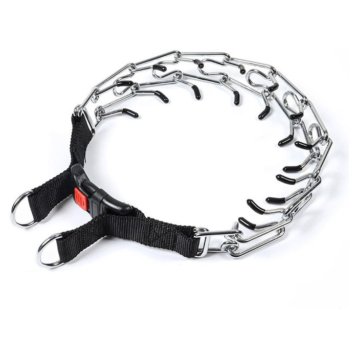 Comparer les prix de Collier trangleur en mtal colliers griffes rglables colliers anti-aboiements pour chiens Label