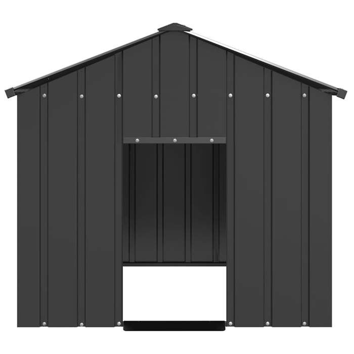 Comparer les prix de RemiseCage extérieur - Lapin/chiens - Acier - Niche pour chien avec toit noir 113x153x101 cm - Acier galvanisé JILIMAISON2025