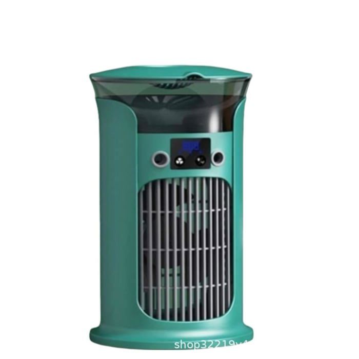 Ventilateur de Bureau 180 ° Oscillant 3 Niveau Fine Mist Tower Fan avec 880 ML Réservoir deau USB Chargevert - Tande