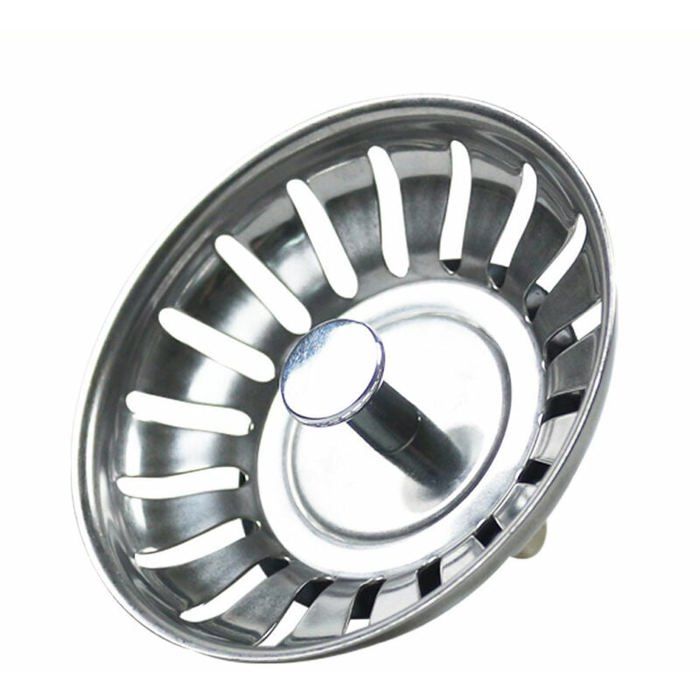 Filtre évier Cuisine 80mm. 2PCS Bouchon Evier Cuisine avec 2 Drain Hair Catcher. Filtre à évier Universel en Acier Inoxydable 304 épaissi pour Cuisine. Bouchon Evier. Crépine Cuisine
