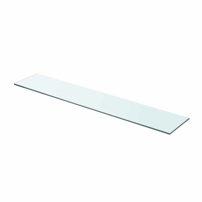 Clarence* Panneau pour étagère Verre transparent Tablette en verre de salle de bain 80 x 15 cm &Europ8074708