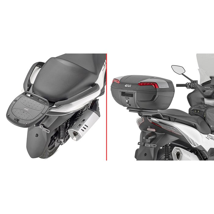 GIVI Support Top Case Monokey Pour Honda XL 125V Varadero (2001-2014) – Plaque Incluse, Charge Max 10 Kg