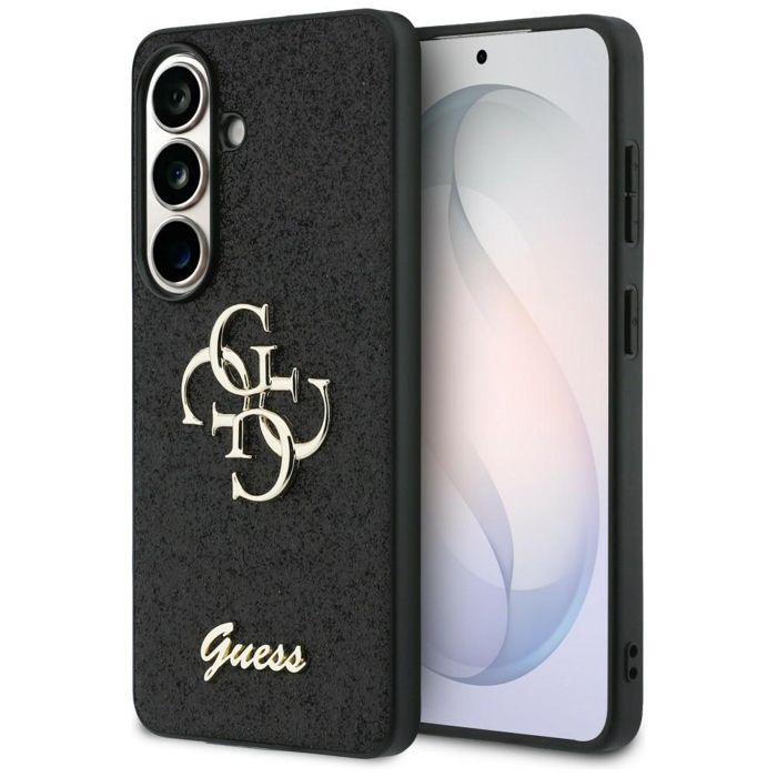 Coque Guess Fixed Glitter Big 4G Metal Logo pour Samsung Galaxy S26 Gold