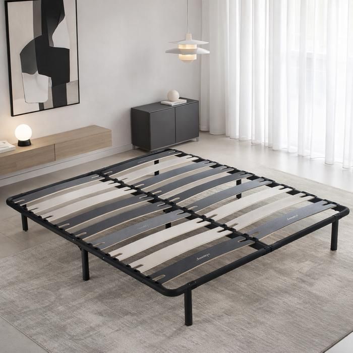 Sommier 160x200 cm Robuflex - Pieds inclus - Confort morphologique avec lattes larges Sommier 160x200 cm Robuflex - Pieds inclus - Confort morphologique avec lattes larges