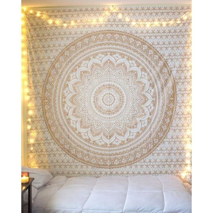 Indien Mandala Tapisserie Tenture Boheme Decoration Tapestry Tentures tapiserie tapis boheme chic drap mural aesthetic mandala mural