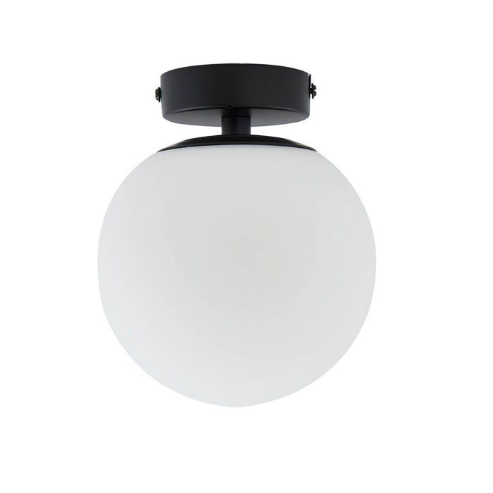 Lucande Plafonnier Salle De Bain Bidolo à intensité variable en Noir Verre e. a. pour de bain (1 lampe à E14) WC Luminaire Lampe Lucande Plafonnier Salle De Bain Bidolo à intensité variable en Noir Verre e. a. pour de bain (1 lampe à E14) WC Luminaire Lampe