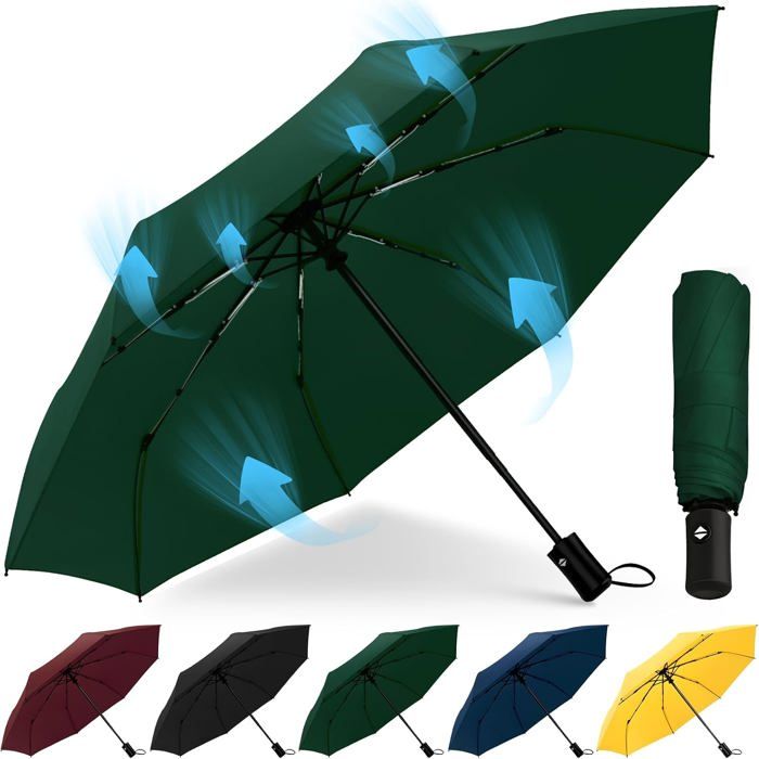Parapluie Pliant Resistant Vent Fort Nouveau Automatique Parapluie Solide Grande Taille Incassable Résistant Aux Intempéries Voyag