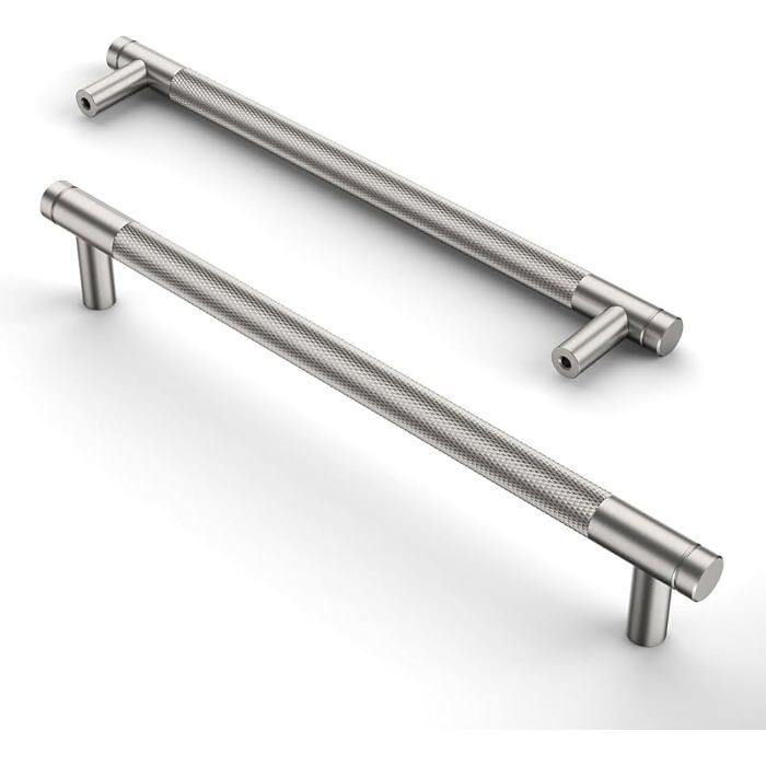 10 Pièces Poignee de Meuble Cuisine Argenté 160mm Poignées Meubles avec Vis pour Bureaux Tiroirs Armoires 10 Argenté