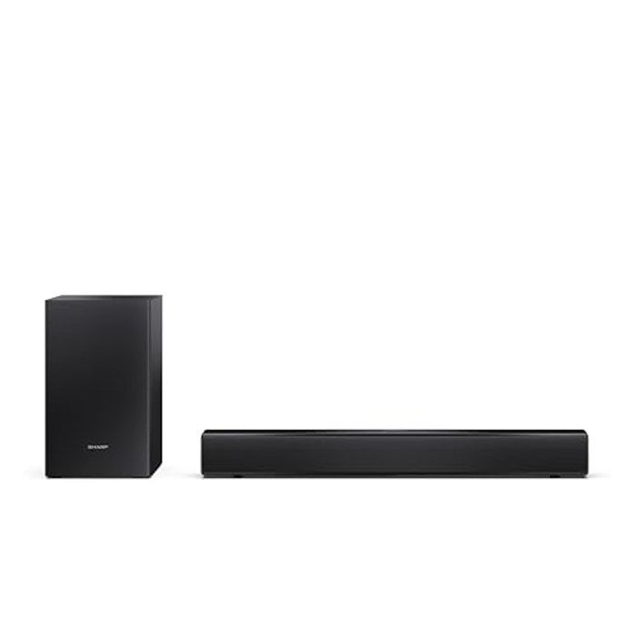 Barre de son - SHARP - HT-SBW121 - 2.1 canaux - Caisson de basses sans fil - Roku TV Ready Bluetooth 5.3