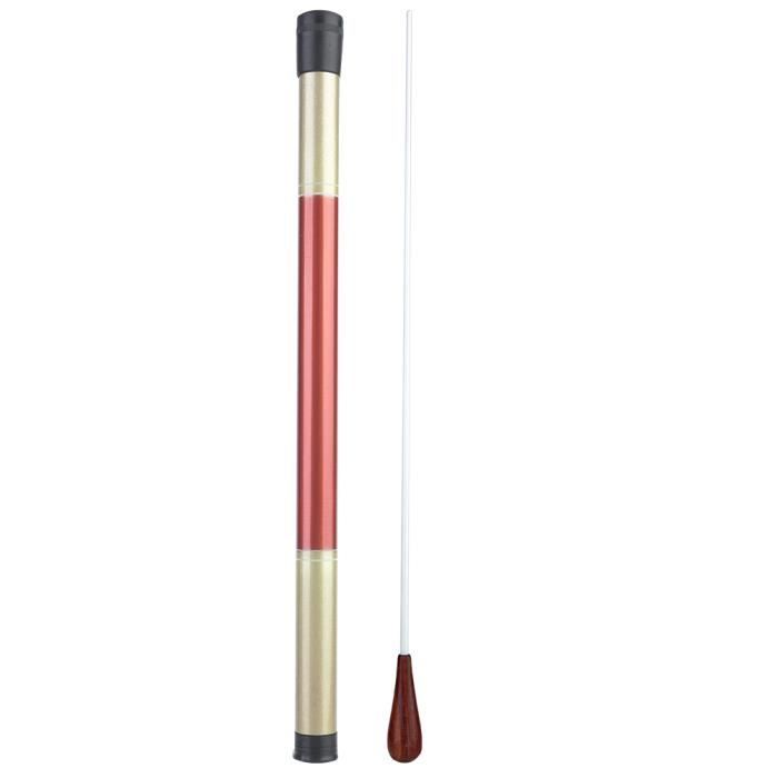 Bâton De Chef D'Orchestre En Padouk - 38,7 Cm - Manche Professionnel Avec Étui - Pour Concert, Chorale