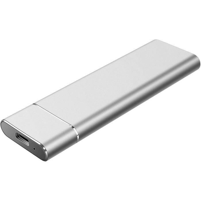 Disque Dur Externe 10to USB 3.0 Compatible avec PC,  Laptop,Desktop,Chromebook,TV - Argent - Cdiscount Informatique