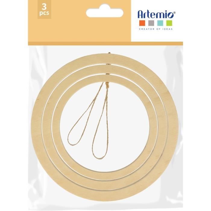 Lot de 50 petits jetons vierges en bois de 3,5 cm pour fournitures d'art, artisanat, projets de bricolage