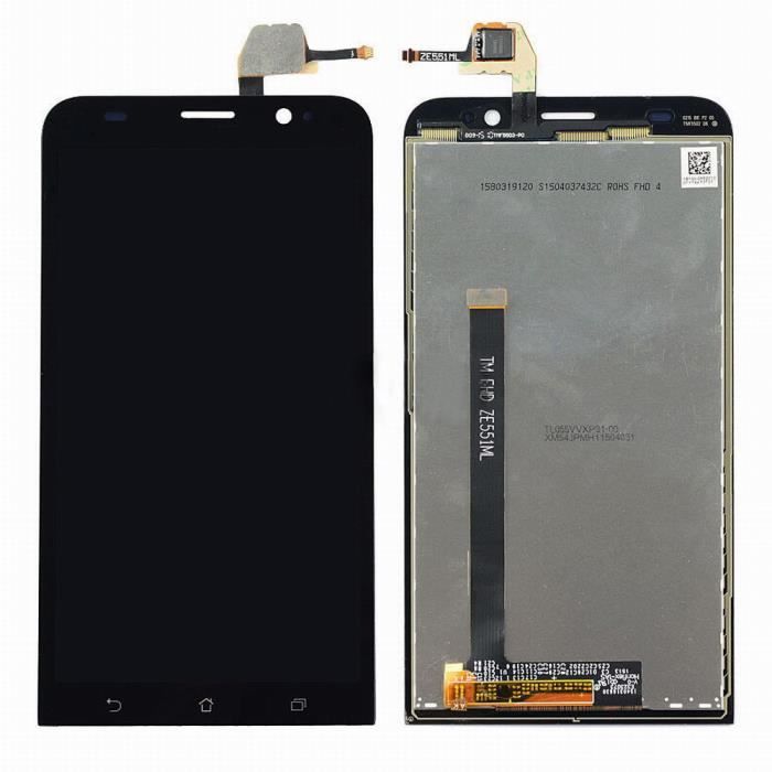 Ecran complet pour Asus Zenfone 2 ZE551ML Z00AD 5.5" noir vitre tactile+LCD 