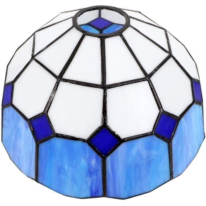 Abat-jour décoratif en verre teinté pour table de chevet ou salon[217