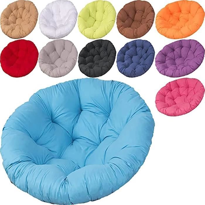 Papasan Coussin De Chaise 60 X 60 Cm, Coussin D'extérieur Pour Chaise Ronde Papasan, Coussin De Chaise Hamac, Coussin De Chaise Rond En Rotin Doux à Suspendre