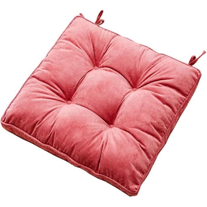 coussin pour chaise, siège, banc de jardin, canapé - watermelon red - confortable et écologique - 43x43 cm