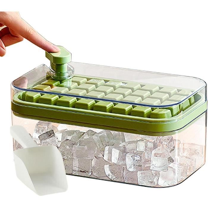 Appuyez Sur Type Ice Cube Maker, Box Ice Avec Plateau Et Bac De