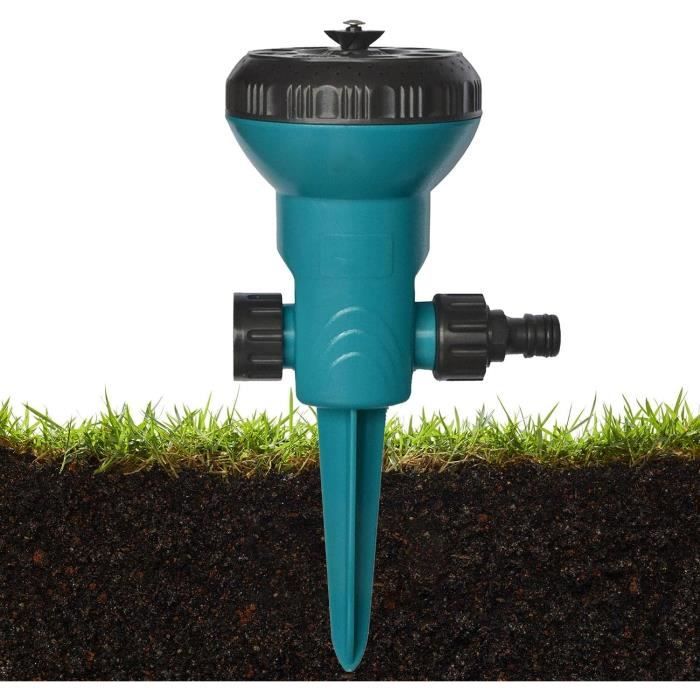 2 Arroseurs De Jardin Rotatifs 360° - 3 Bras Réglables, Arrosage Automatique Pour Pelouse Et Plantes, Facile à Installer