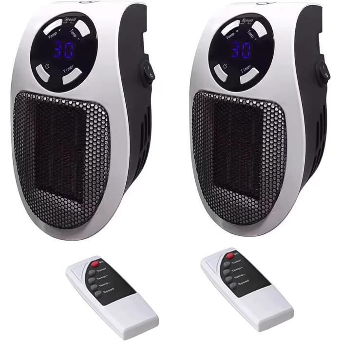 Mini radiateur électrique portable avec télécommande