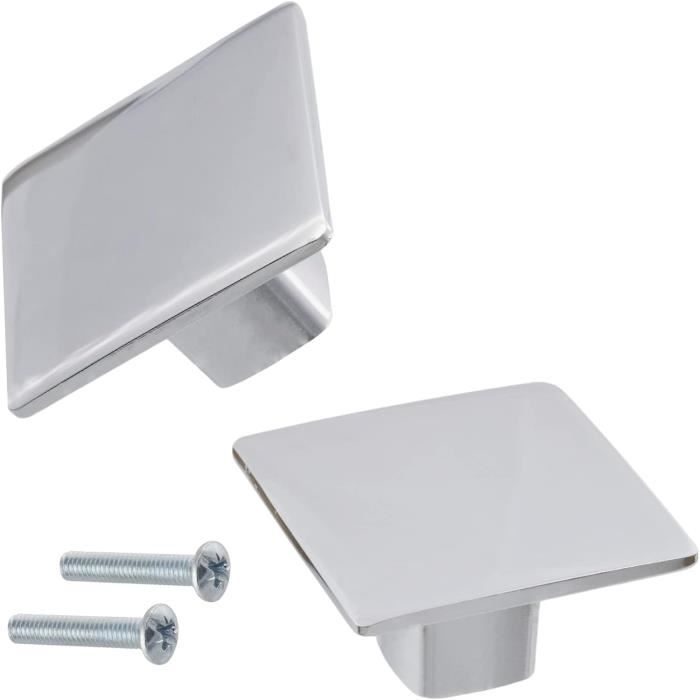 Lot De 20 Boutons De Porte Noir - Boutons De Meuble Noir Bouton Placard