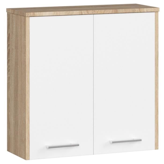 Ensemble Meuble salle de bain - Meuble sous Vasque - L 60cm, Armoire