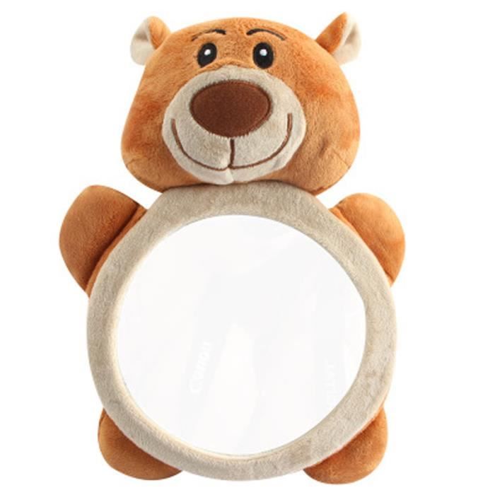 Bebe En Peluche Jouet Animal Type Ours Brun Mignon Miroir De Voiture Seat Sur Et Clair Observation Bebe Rearview Mirror Cdiscount Auto