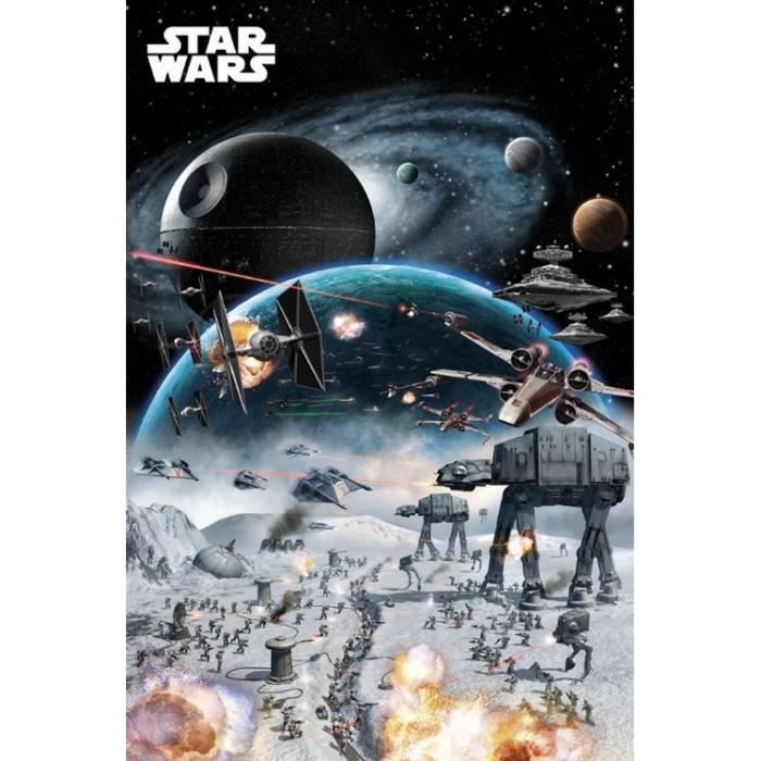 Poster Star Wars Close Up AT-AT Fighter - Format Paysage 91,5 Cm X 61 Cm - Décoration Murale Iconique