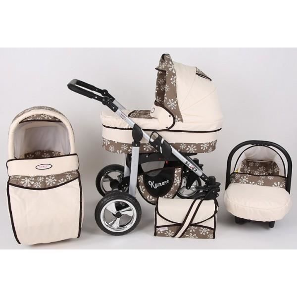 poussette trio marron