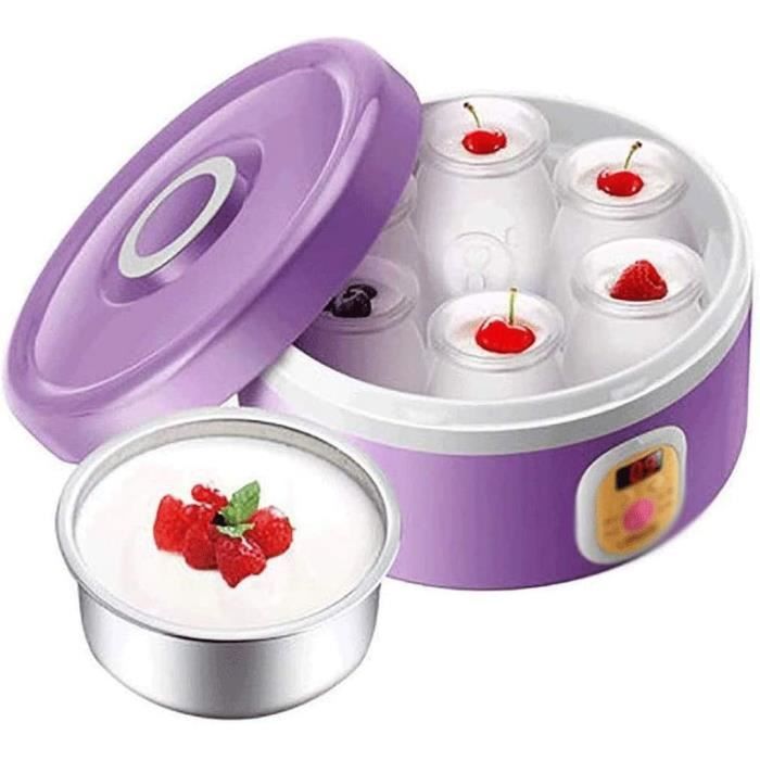 68-131°F 48 Heures De Travail YaourtièRes, Machine à Yaourt Automatique 1400ml, Machine à Yaourt éLectrique Multifonction à Affichage Led, Cadeau De YaourtièRe De Nettoyage Facile Pour Hommes Femmes