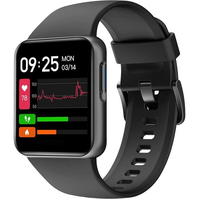 Montre Connectée Femmes Homme, 1.4 Pouces Montre Intelligente, Etanche IP67 Smartwatch Avec