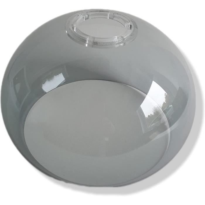 Abat-jour Rétro En Verre E14 – Doré, Trou 40 Mm – Hauteur 185 Mm – Pour Lampe Vintage
