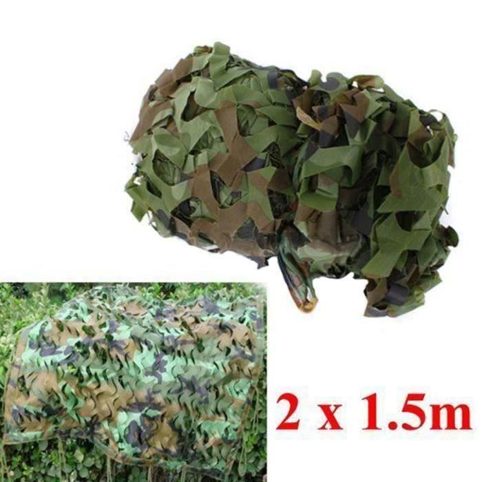 Filet De Camouflage Militaire Vert Jungle - 2x3m Ou 3x5m - Nylon Oxford - Neuf