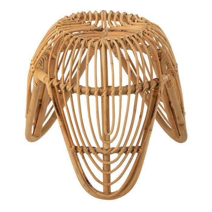 Tabouret Design en Rotin Léa 44cm Naturel Tabouret Design en Rotin Léa 44cm Naturel